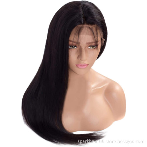 Wholesale Hair Vendors Straight Wig360 Lace Frontal Closure Raw Mink Brazilian Human Hair Extensions Virgin Cuticle Aligned Hair